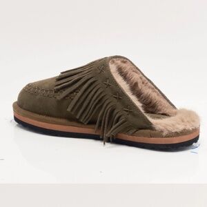 Free People Fallon Fringe mules